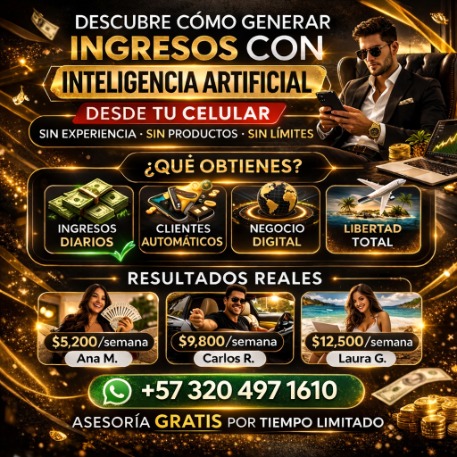 INGRESOS CON INTELIGENCIA ARTIFICIAL DESDE SU CELULAR