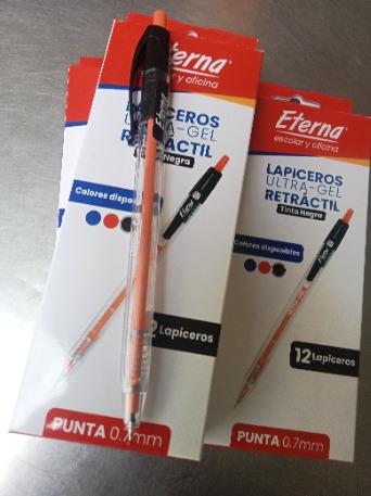 LAPICEROS MICROPUNTAS EN TINTA ULTRA GEL . ML X UNIDADES.